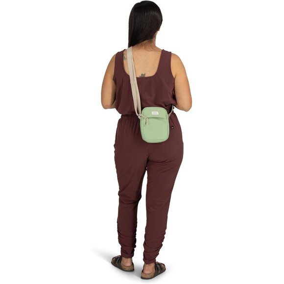 Small Crossbody Bag Recycled Fabric Unisex Multiple Pockets Daily Use - Picture 13 of 13